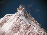 Manaslu 07 14 Manaslu East Pinnacle Close Up From Pung-gyen Gompa Here�s a close up of the East Pinnacle (7992m) of Manaslu from the Pung-gyen gompa (3870m).